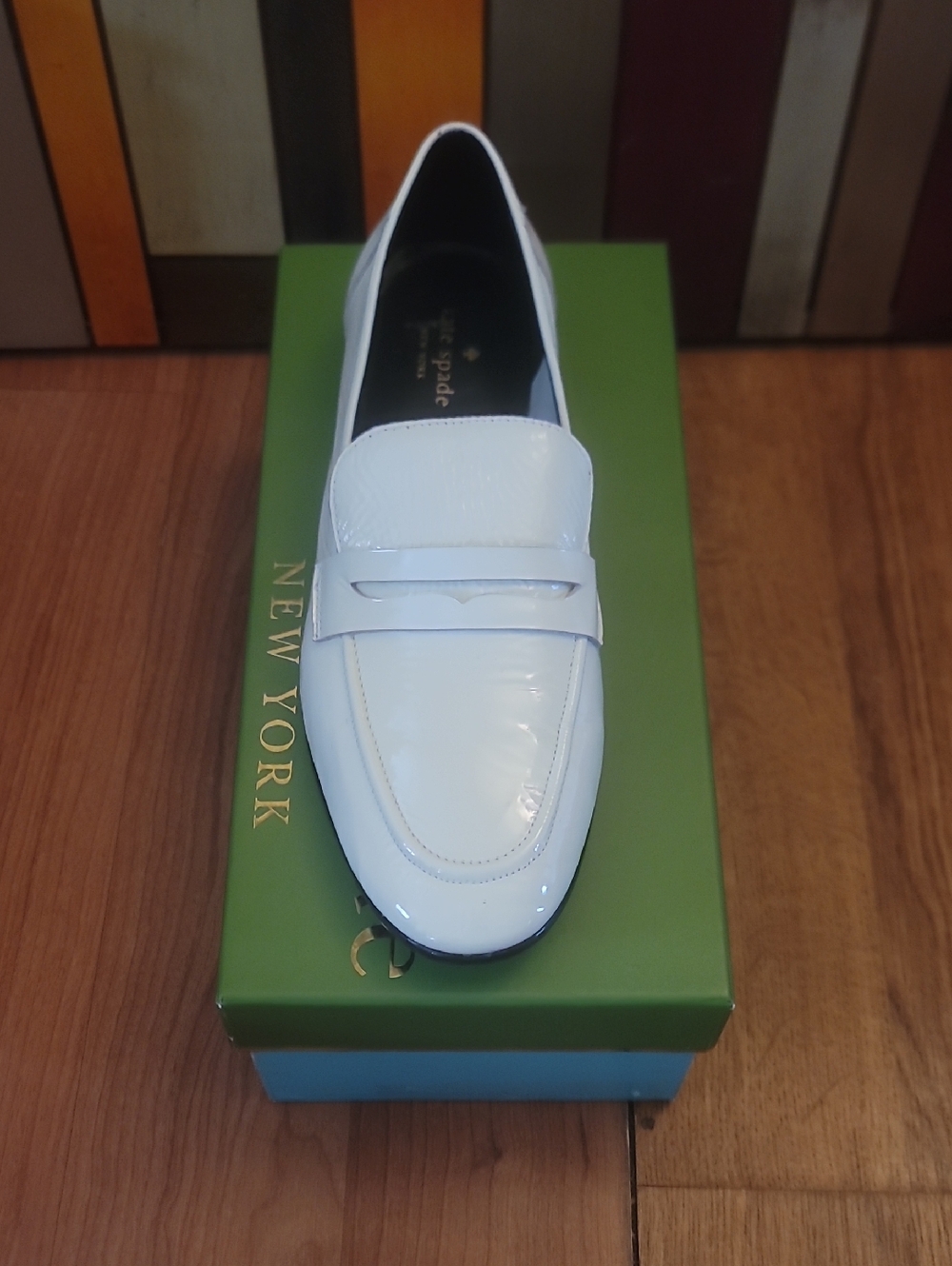 Kate Spade Patent Leather Loafers With Box Womens 10